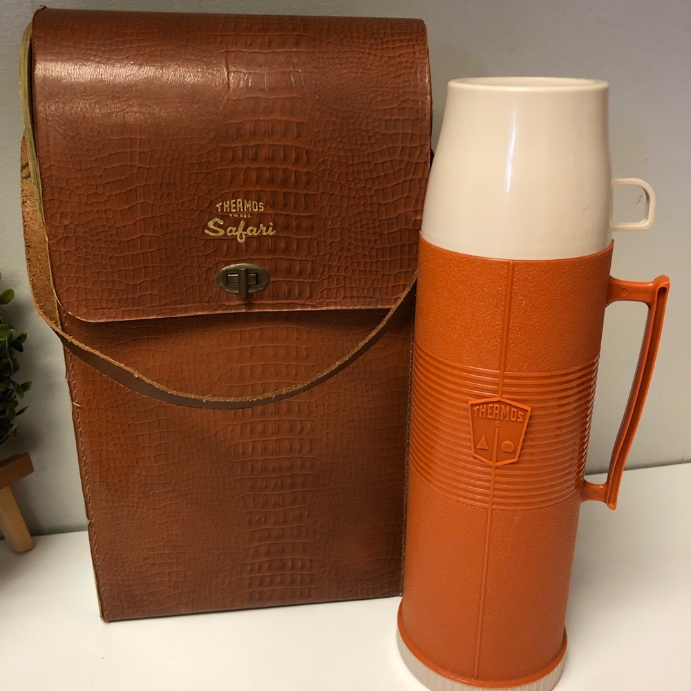 COPY - Vintage Thermos Safari Thermos Carrier Great Condition with Thermos